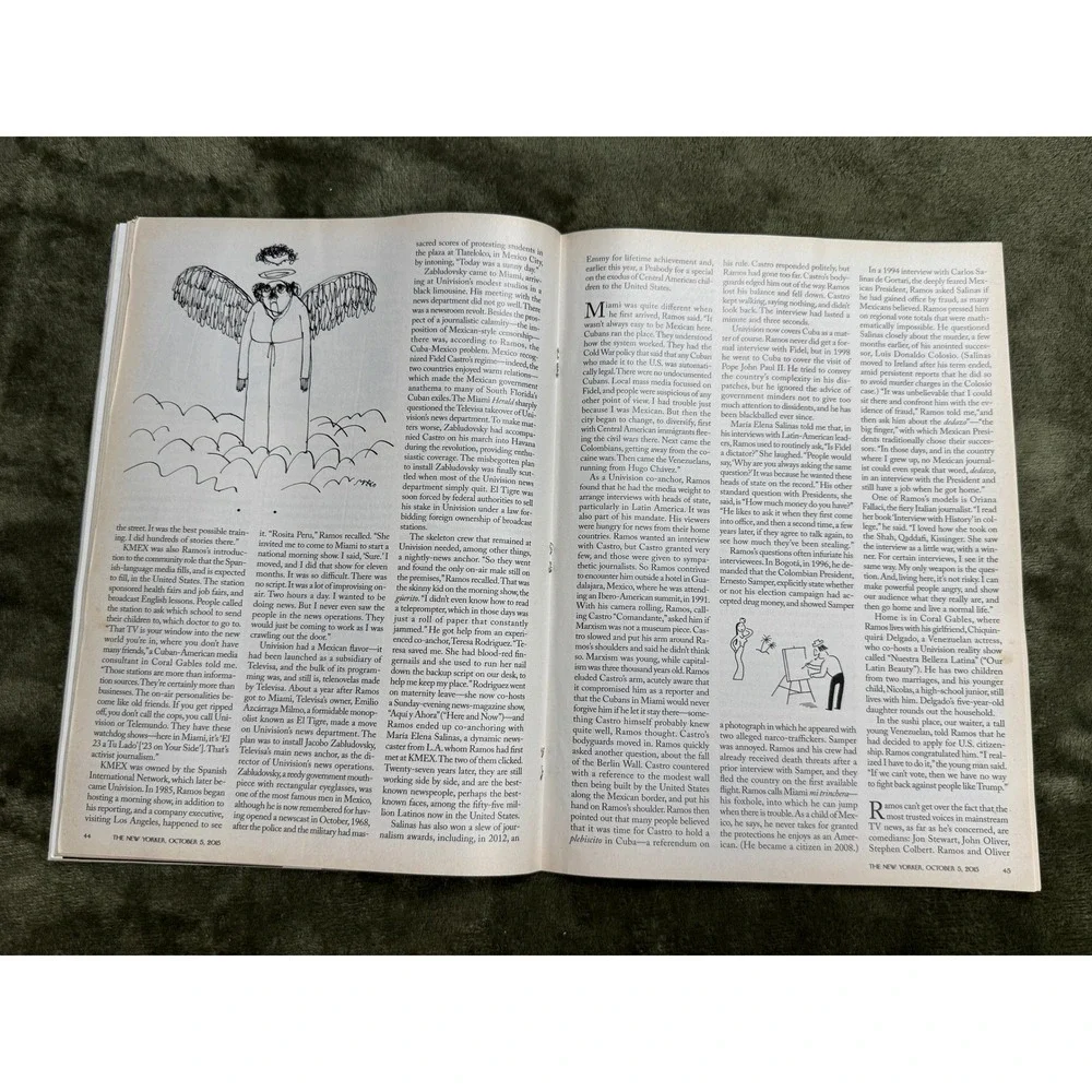 The New Yorker Magazine October 5 2015‎ Cat Cover The Leftovers HBO Ad Sempe Art